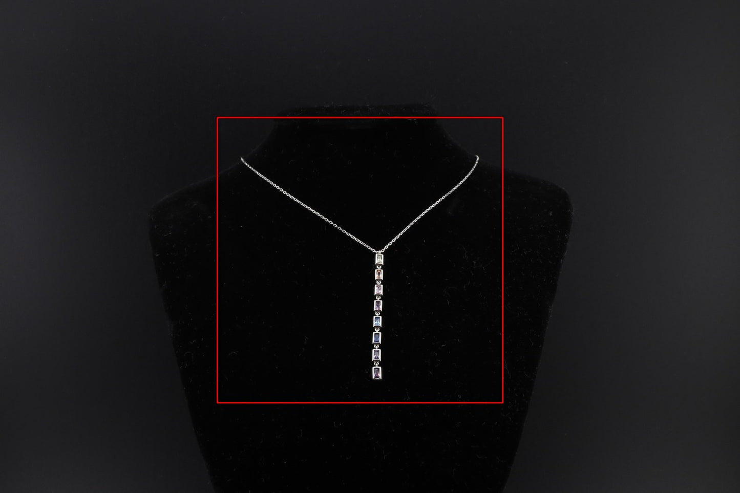 Collier bunte Zirkonia 40-4