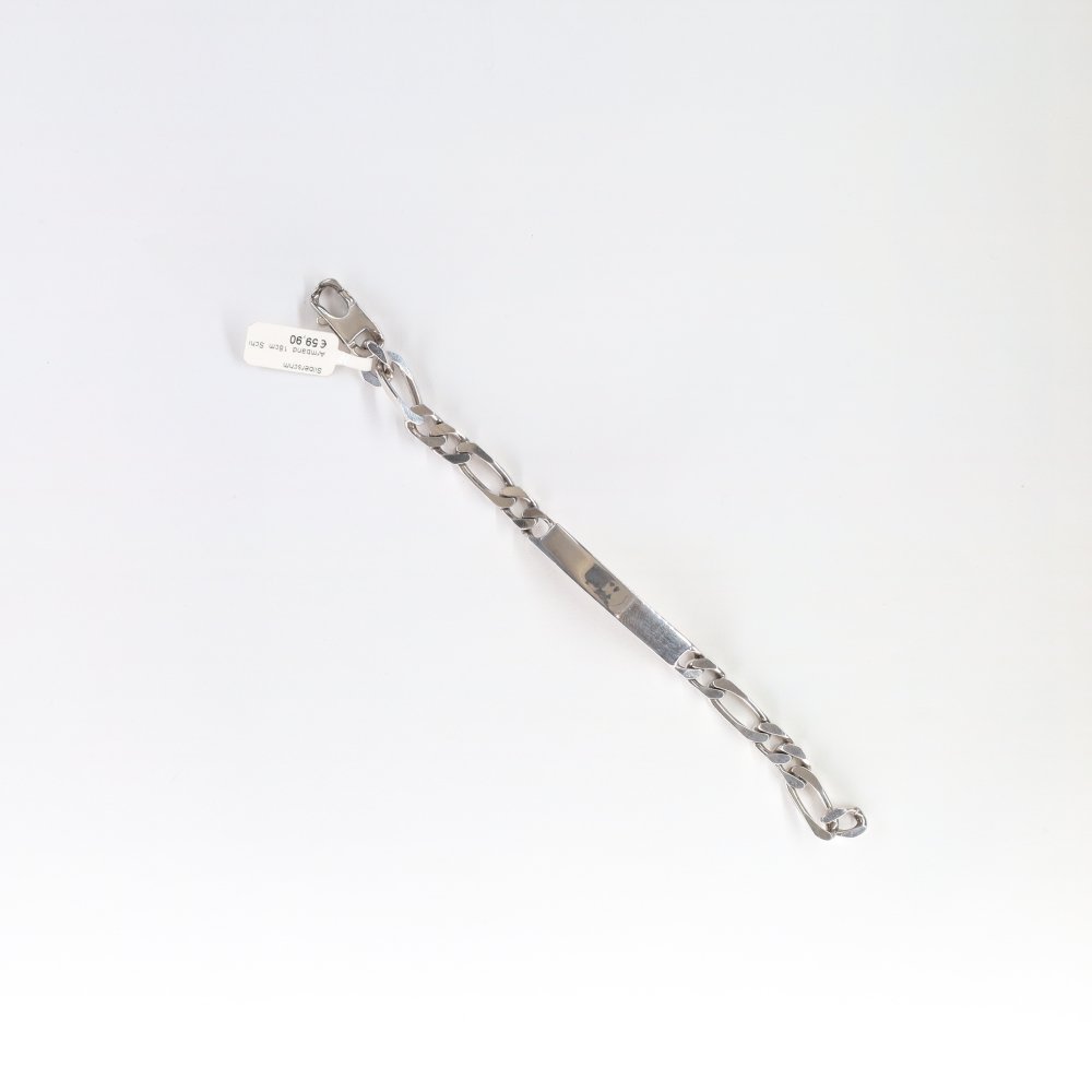Armband Figaro Gravur 18cm