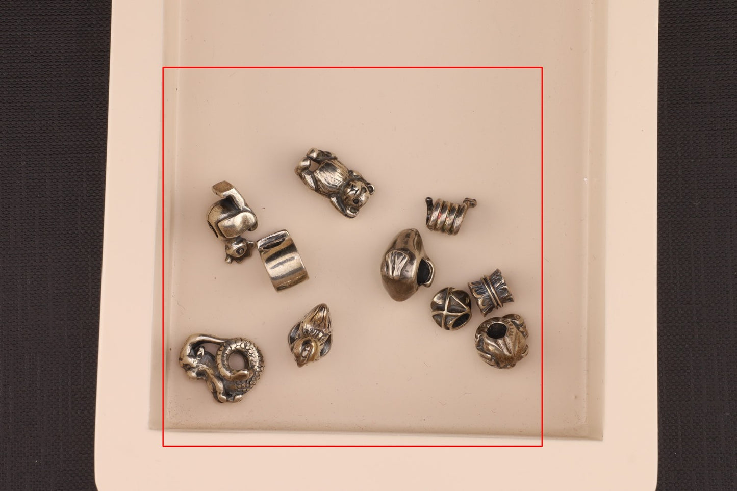 Konvolut Silverbeads - ca. 10 Stück