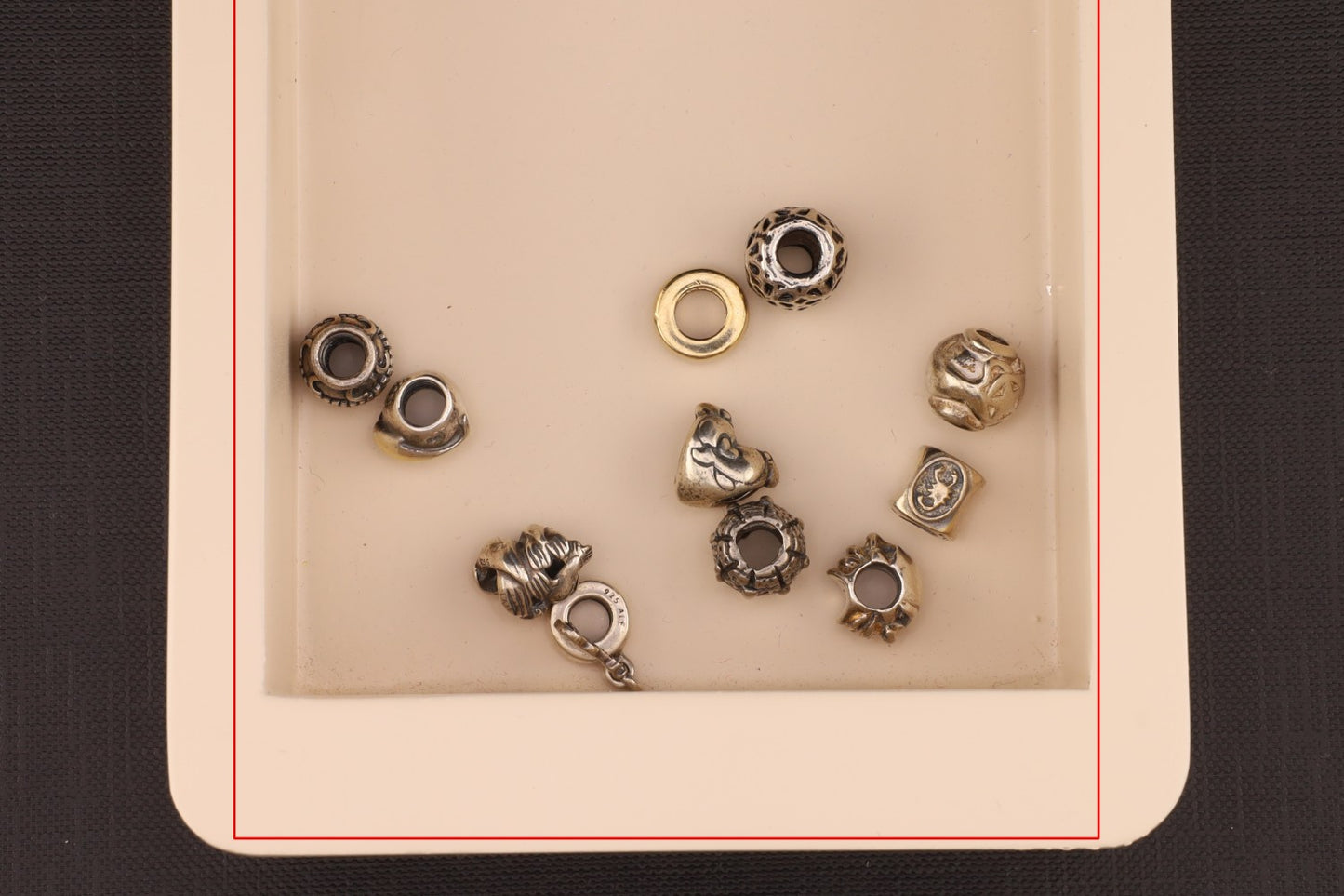 Konvolut Silverbeads - ca. 10 Stück