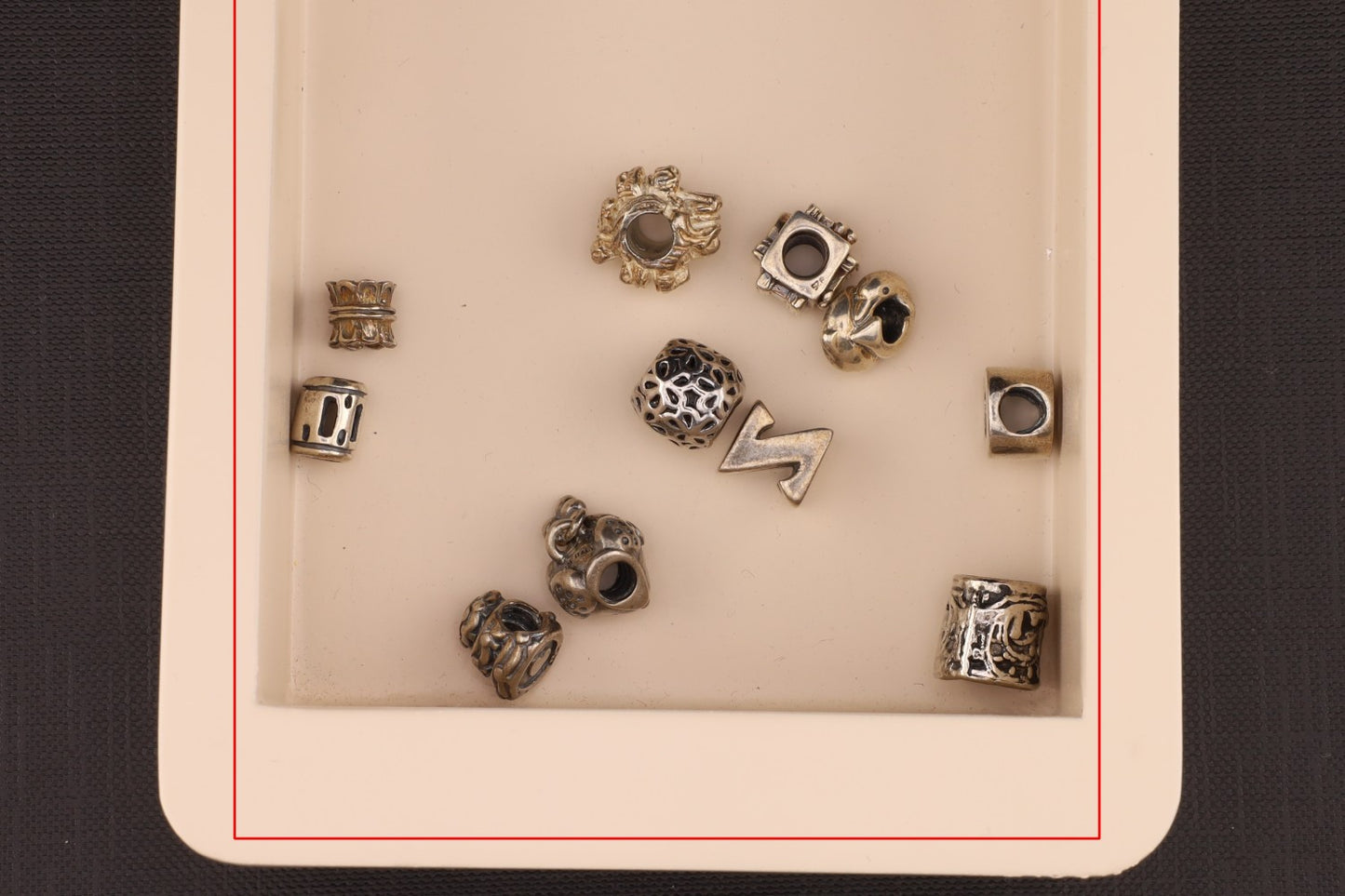 Konvolut Silverbeads - ca. 10 Stück