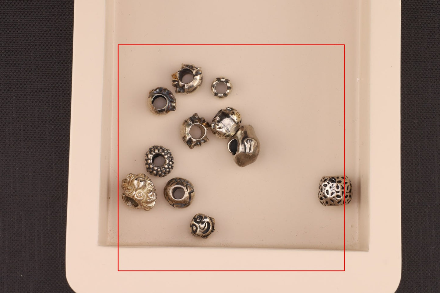 Konvolut Silverbeads - ca. 10 Stück