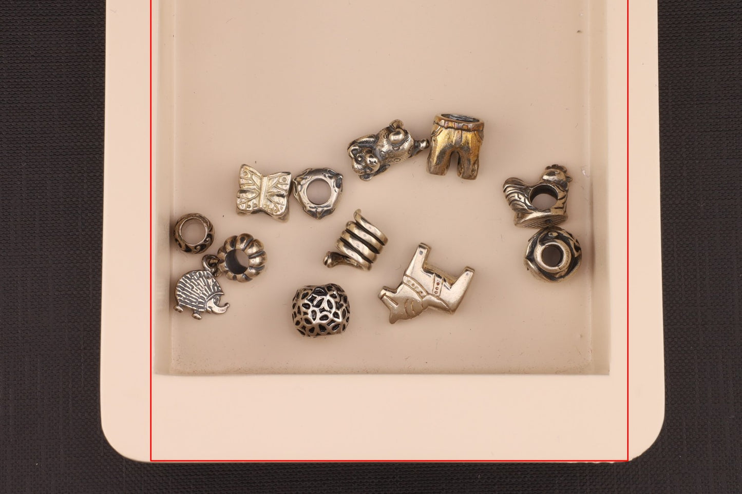 Konvolut Silverbeads - ca. 10 Stück