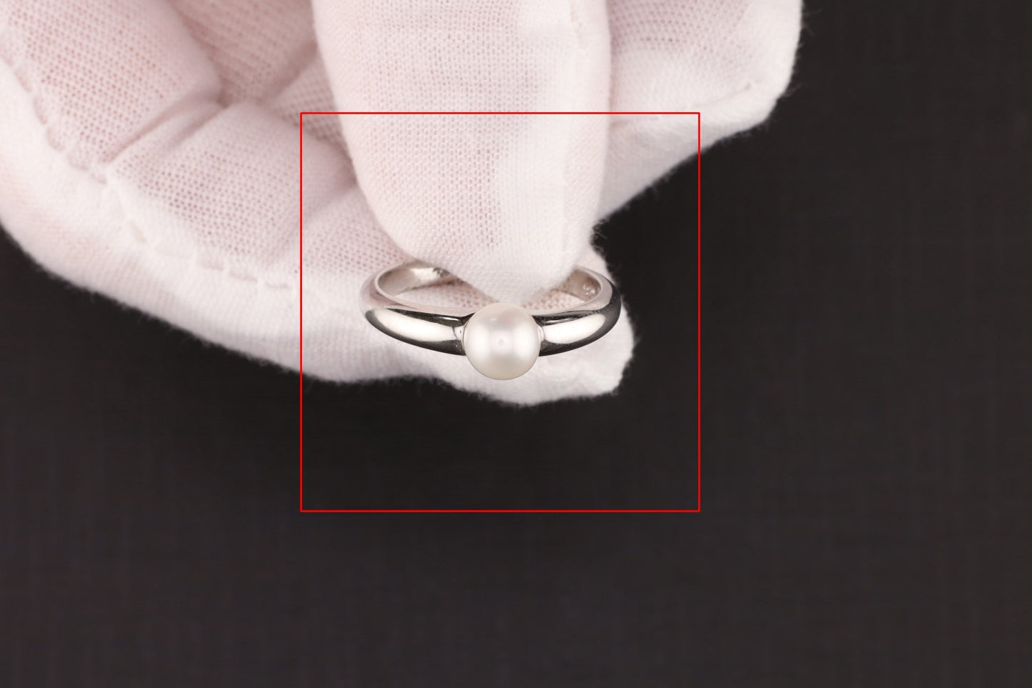 Ring mit Perle - Größe / Maß 58