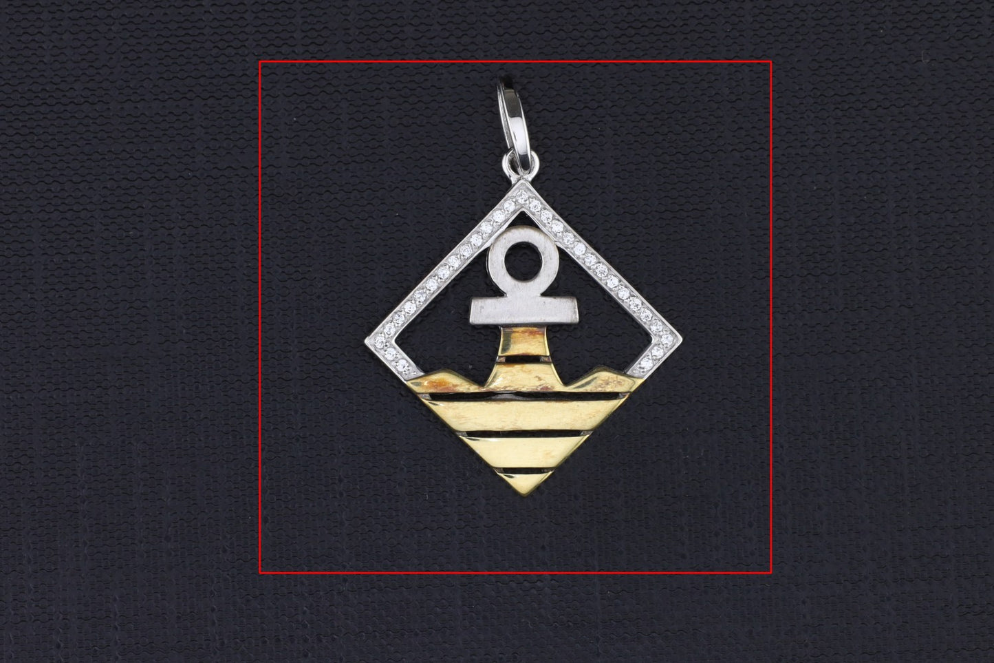 Anhänger Anker bic Zirkonia