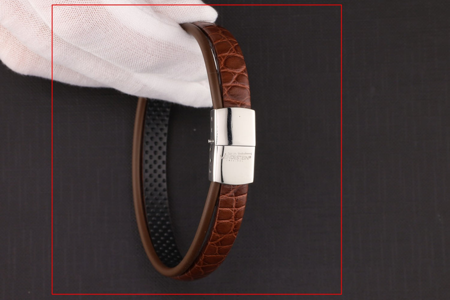 Armband Alligator braun