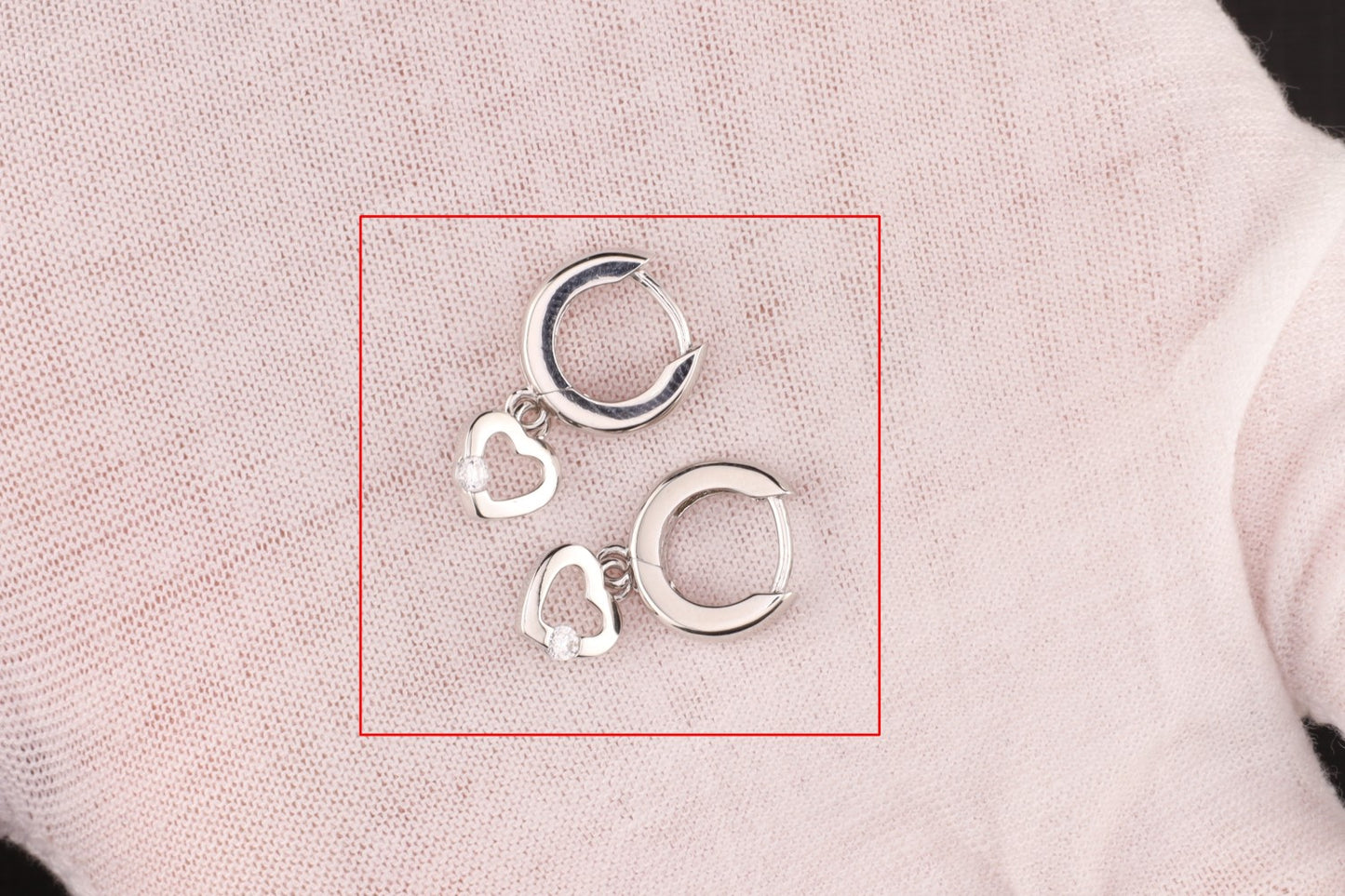 Kindercreolen Herz Zirkonia