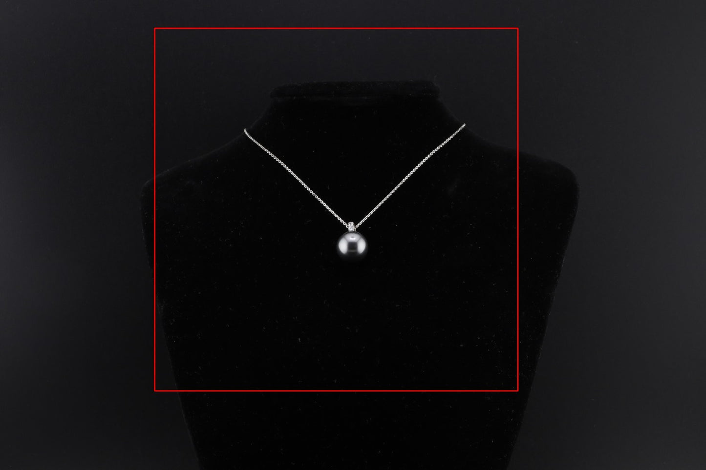 Collier Zirkonia Perle 12mm