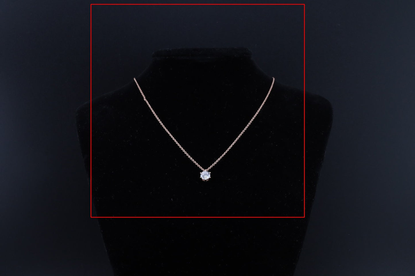 Collier Zirkonia rosé 40-45c