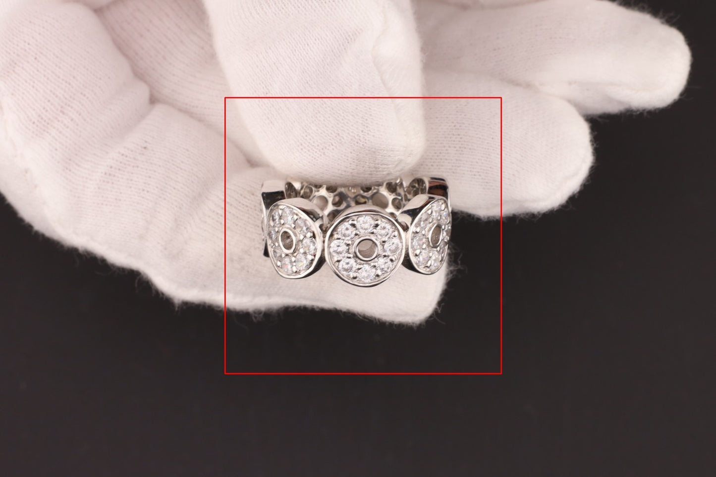 Ring runde Zirkonia - Größe / Maß 55