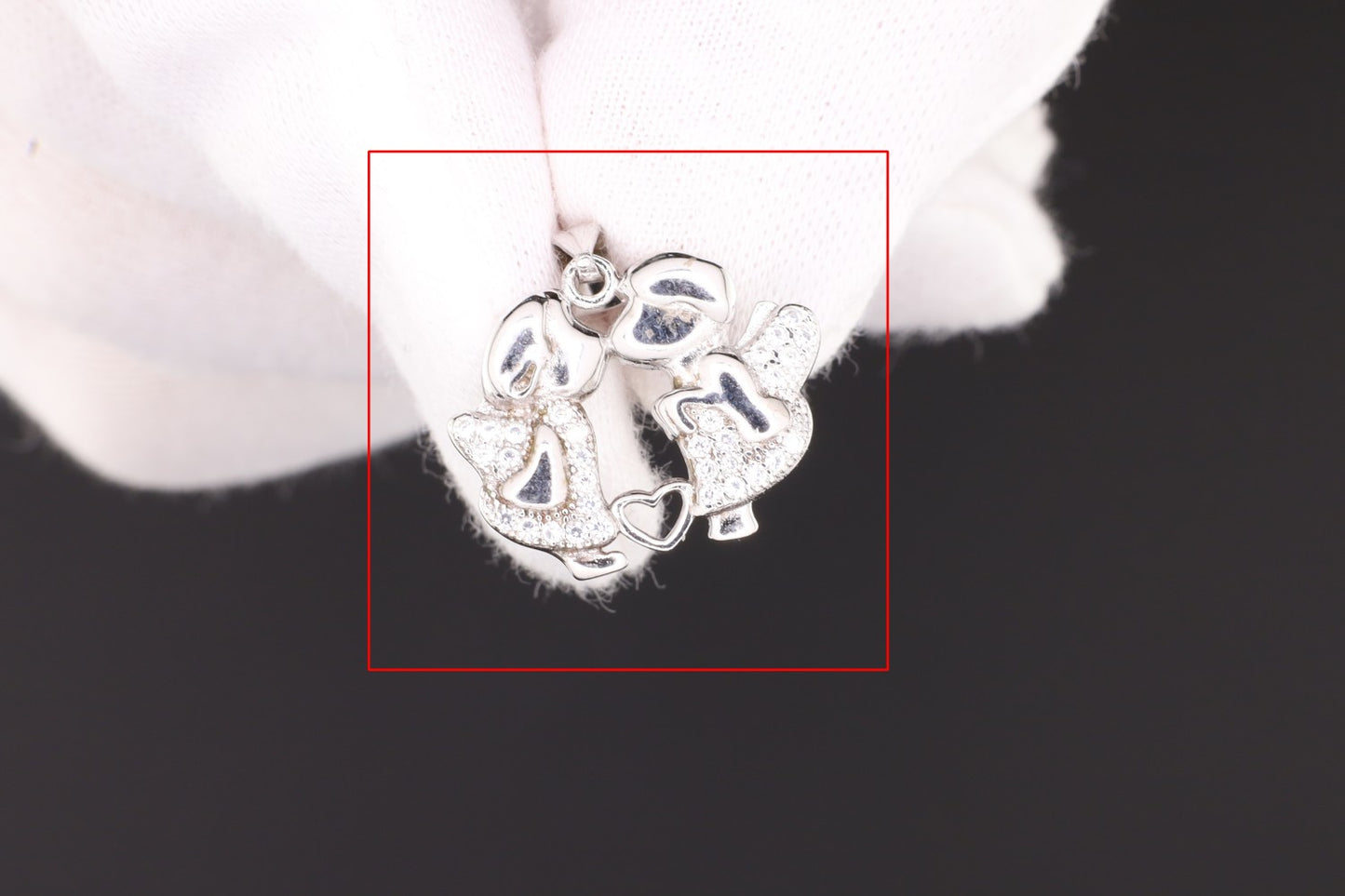 Anhänger Kind Herz Zirkonia