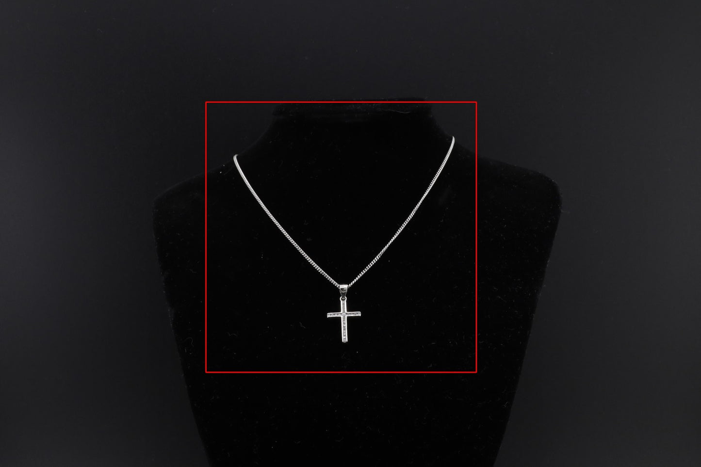Collier Kreuz Zirkonia