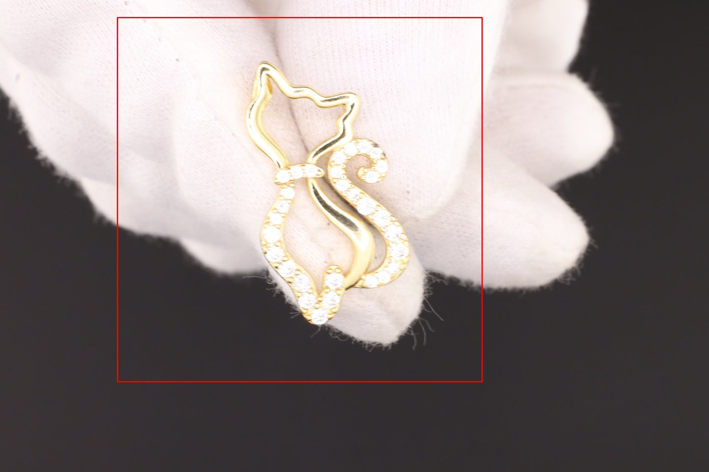 Anhänger Katze Zirkonia