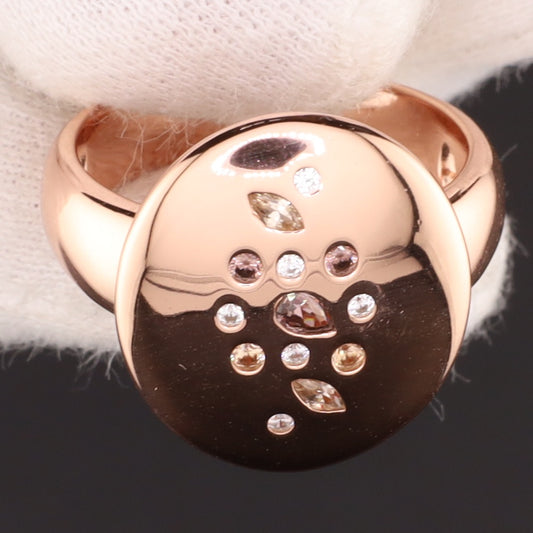 Ring rosé champ. Zirkonia - Größe / Maß 54