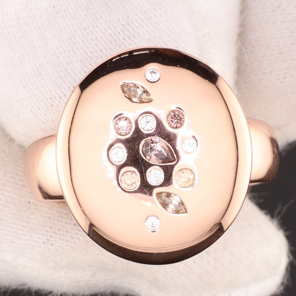 Ring rosé champ. Zirkonia - Größe / Maß 54