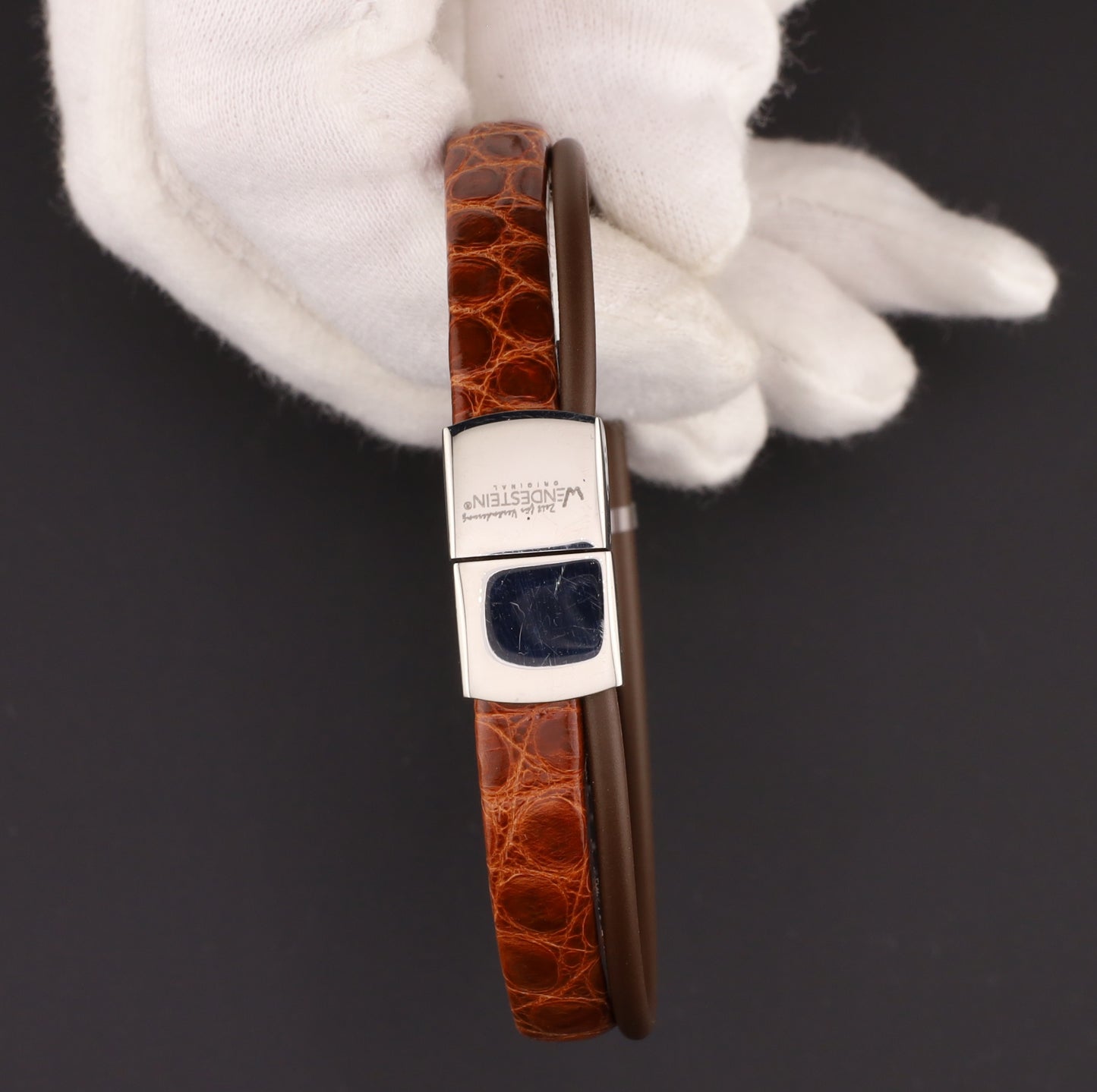 Armband Wendestein Alligator marone