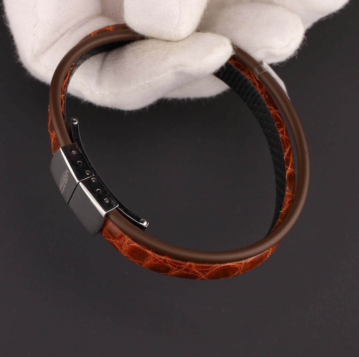 Armband Wendestein Alligator marone