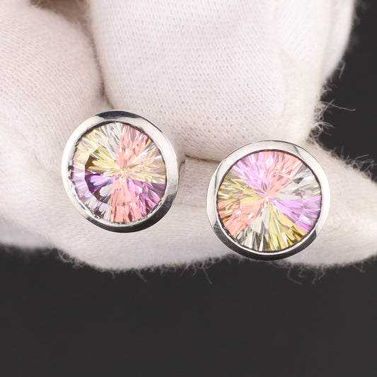 Ohrstecker Zirkonia bunt