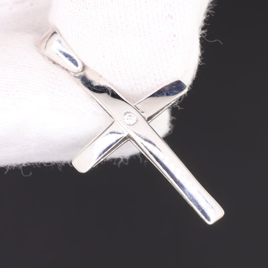 Anhänger Kreuz Zirkonia