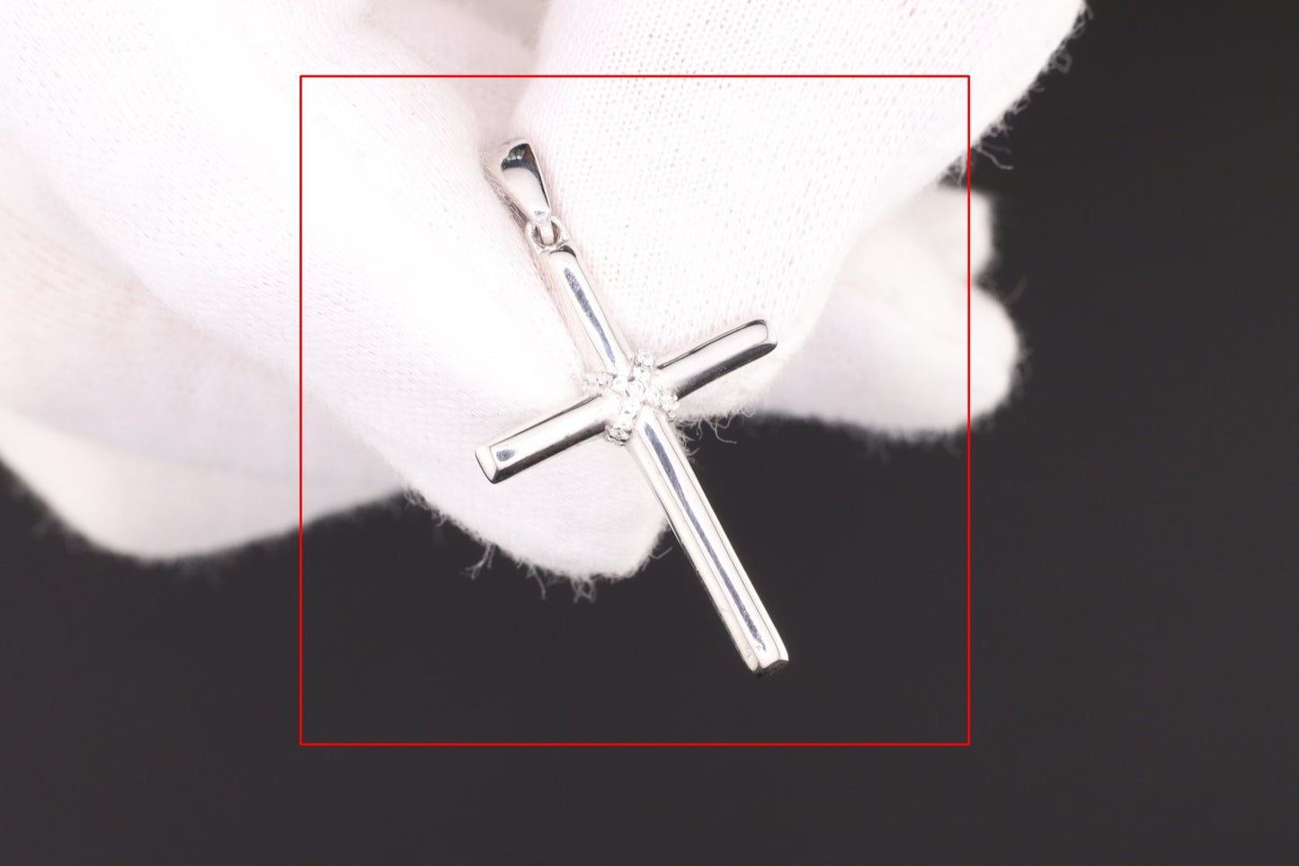 Anhänger Kreuz Zirkonia