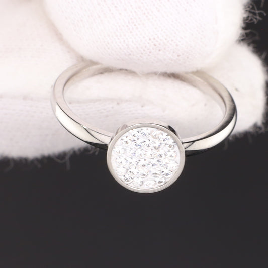 Ring mit Swarovski Kristall - Größe / Maß 54