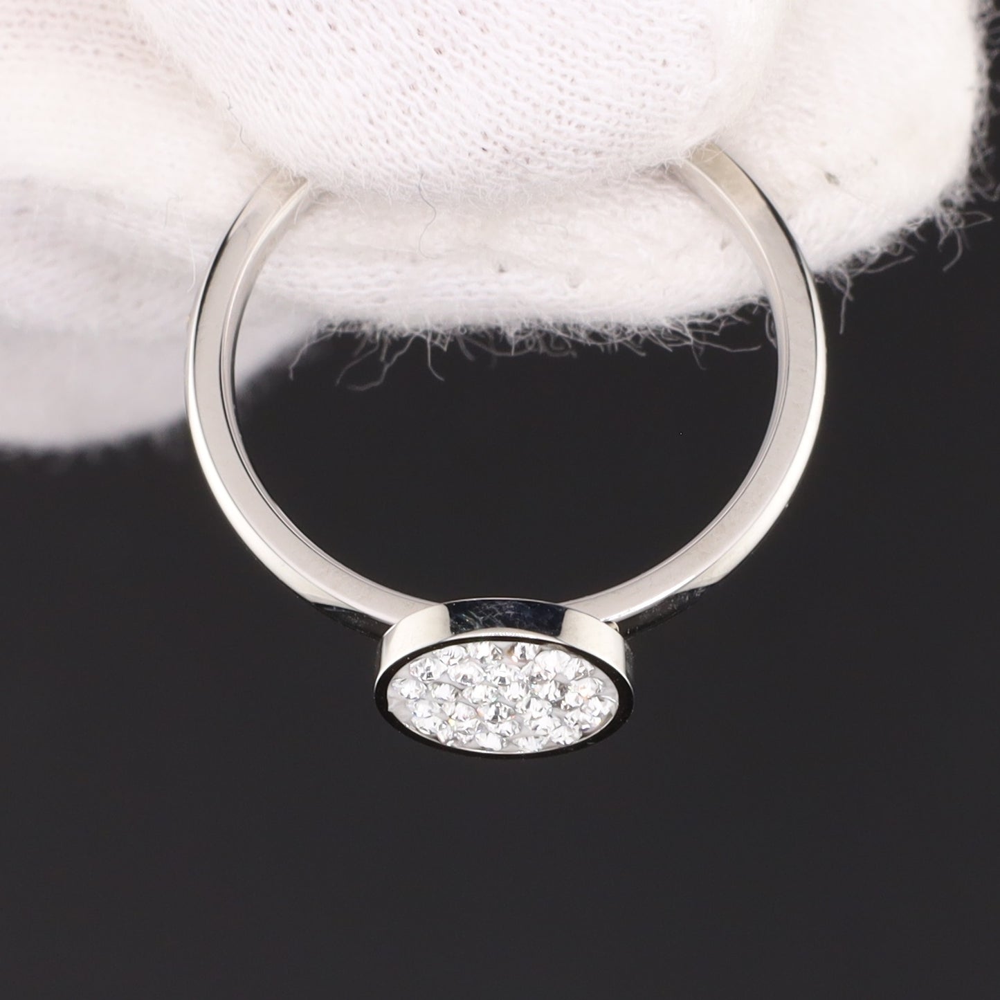 Ring mit Swarovski Kristall - Größe / Maß 54