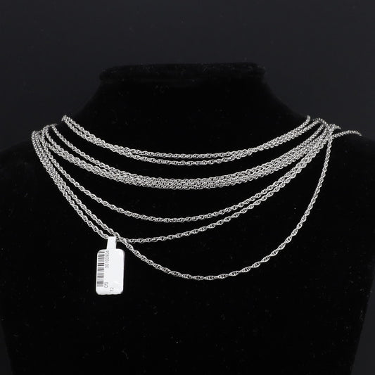 Konvolut 8 Stück - Doppelankerkette 45