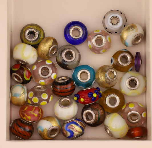 Konvolut Glasbeads - ca. 30 Stück