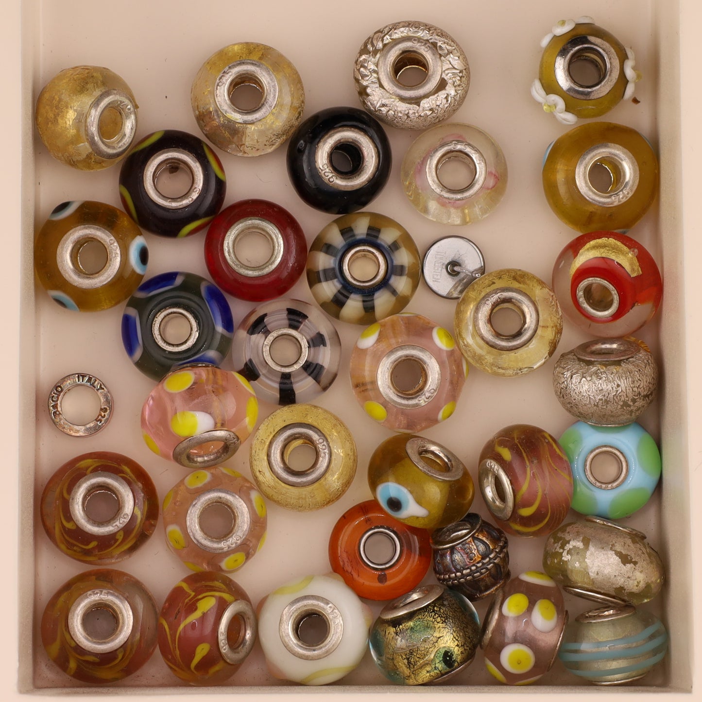 Konvolut Glasbeads - ca. 30 Stück