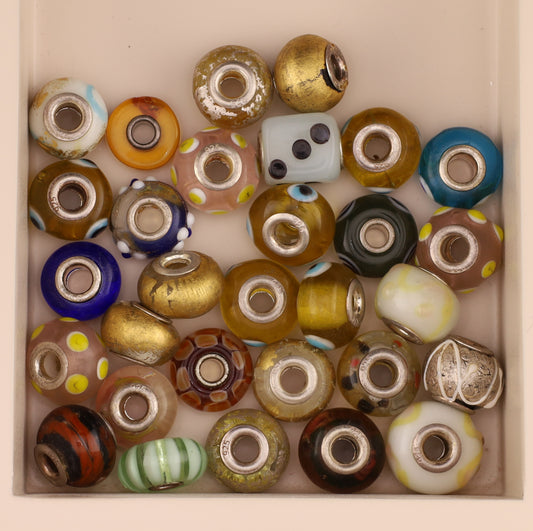 Konvolut Glasbeads - ca. 30 Stück
