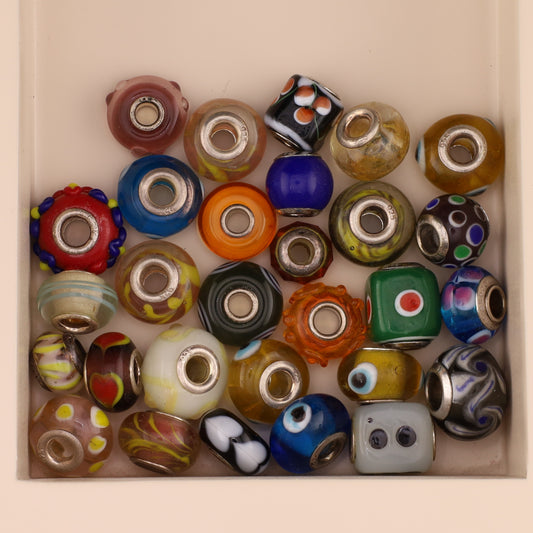 Konvolut Glasbeads - ca. 30 Stück