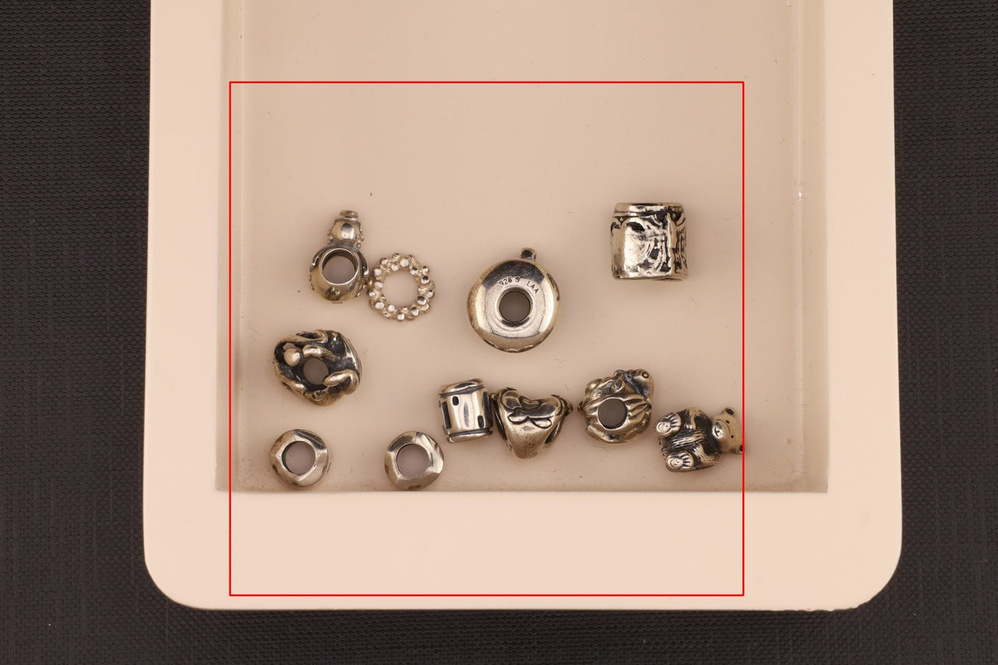 Konvolut Silverbeads - ca. 10 Stück