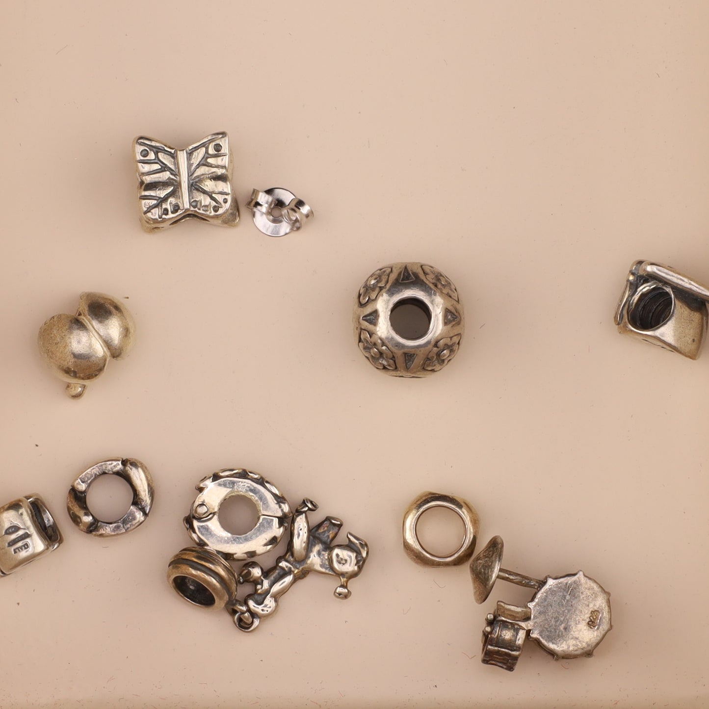 Konvolut Silverbeads - ca. 10 Stück