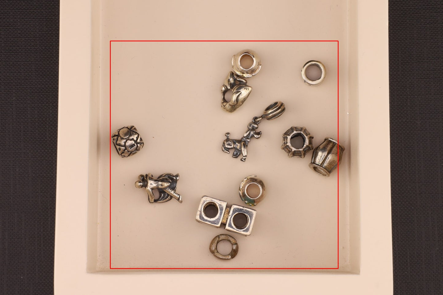 Konvolut Silverbeads - ca. 10 Stück