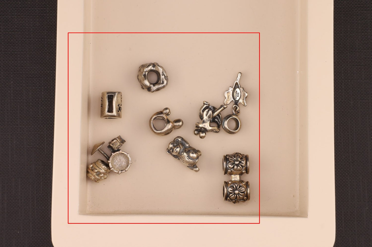 Konvolut Silverbeads - ca. 10 Stück