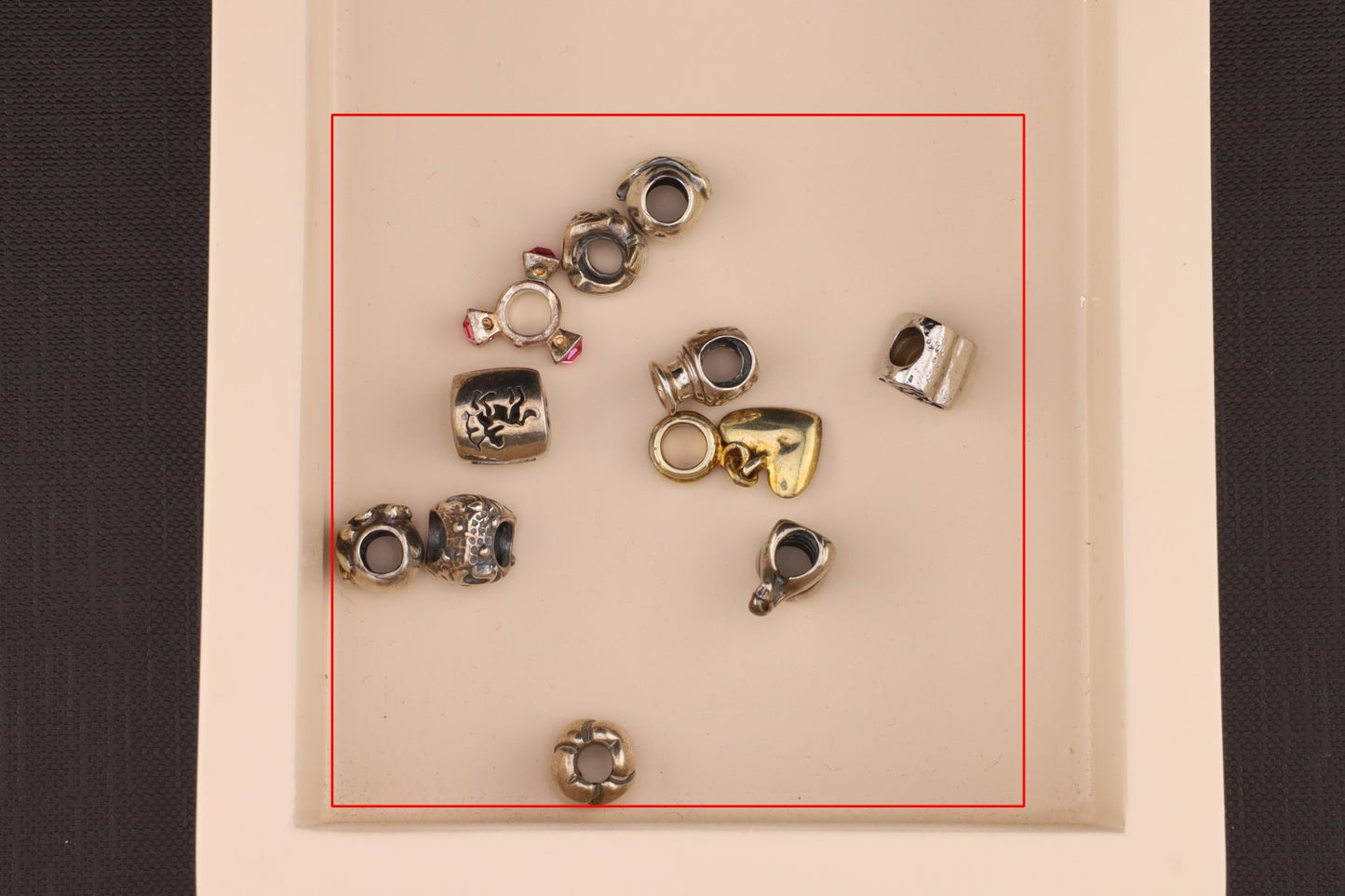 Konvolut Silverbeads - ca. 10 Stück