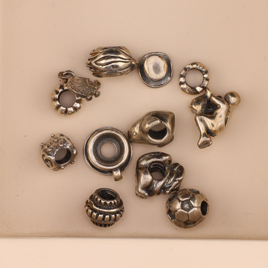 Konvolut Silverbeads - ca. 10 Stück