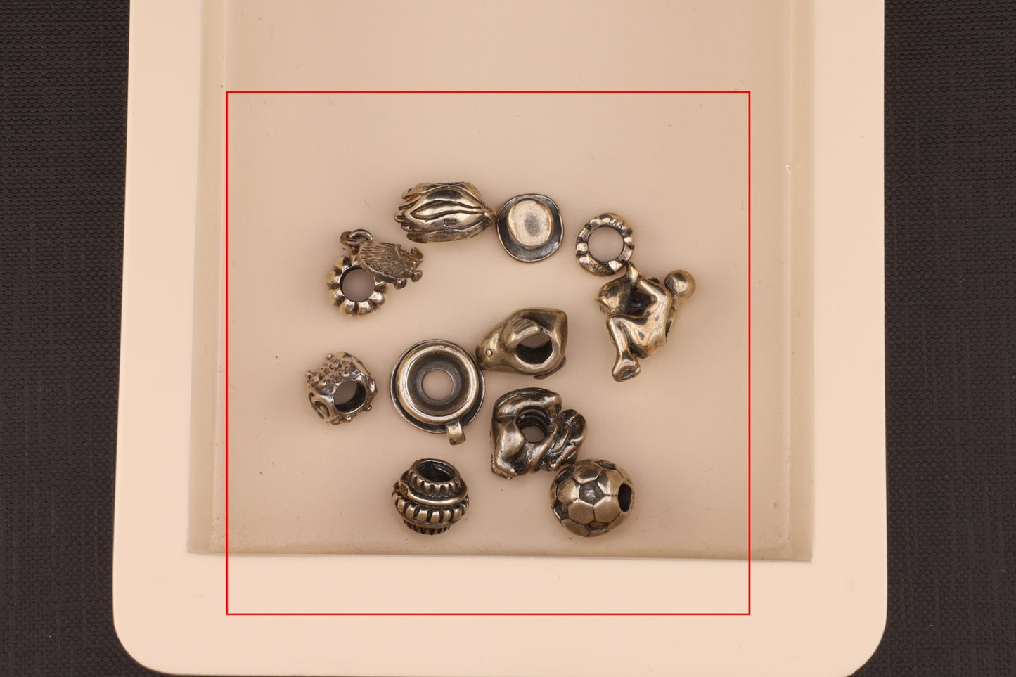 Konvolut Silverbeads - ca. 10 Stück