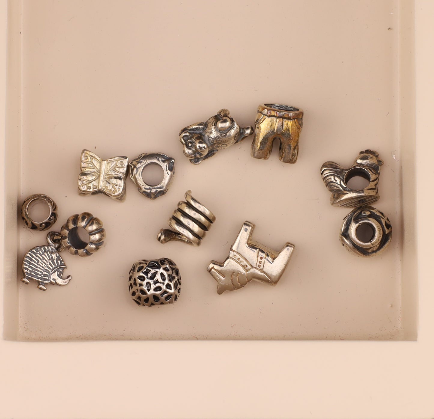 Konvolut Silverbeads - ca. 10 Stück