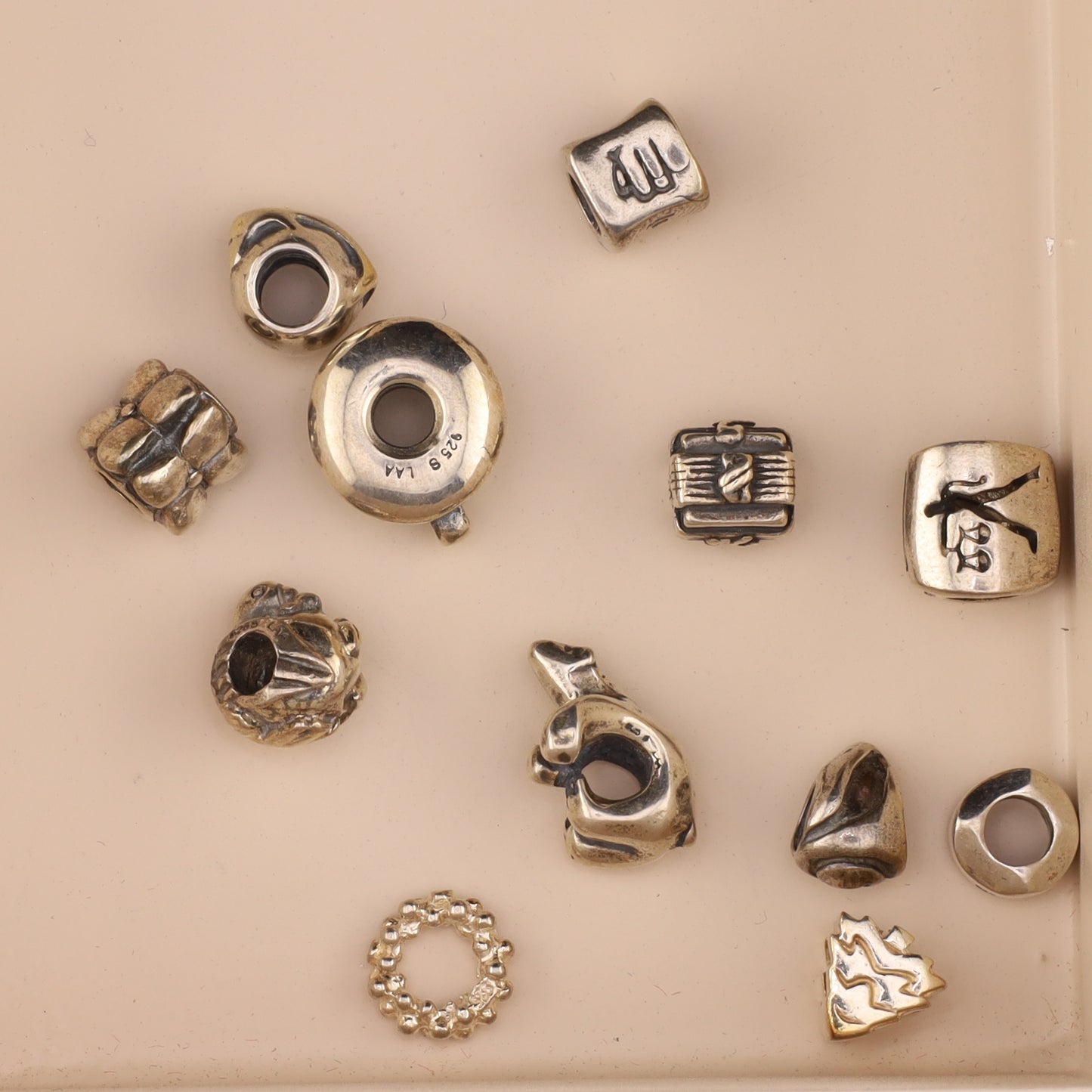 Konvolut Silverbeads - ca. 10 Stück