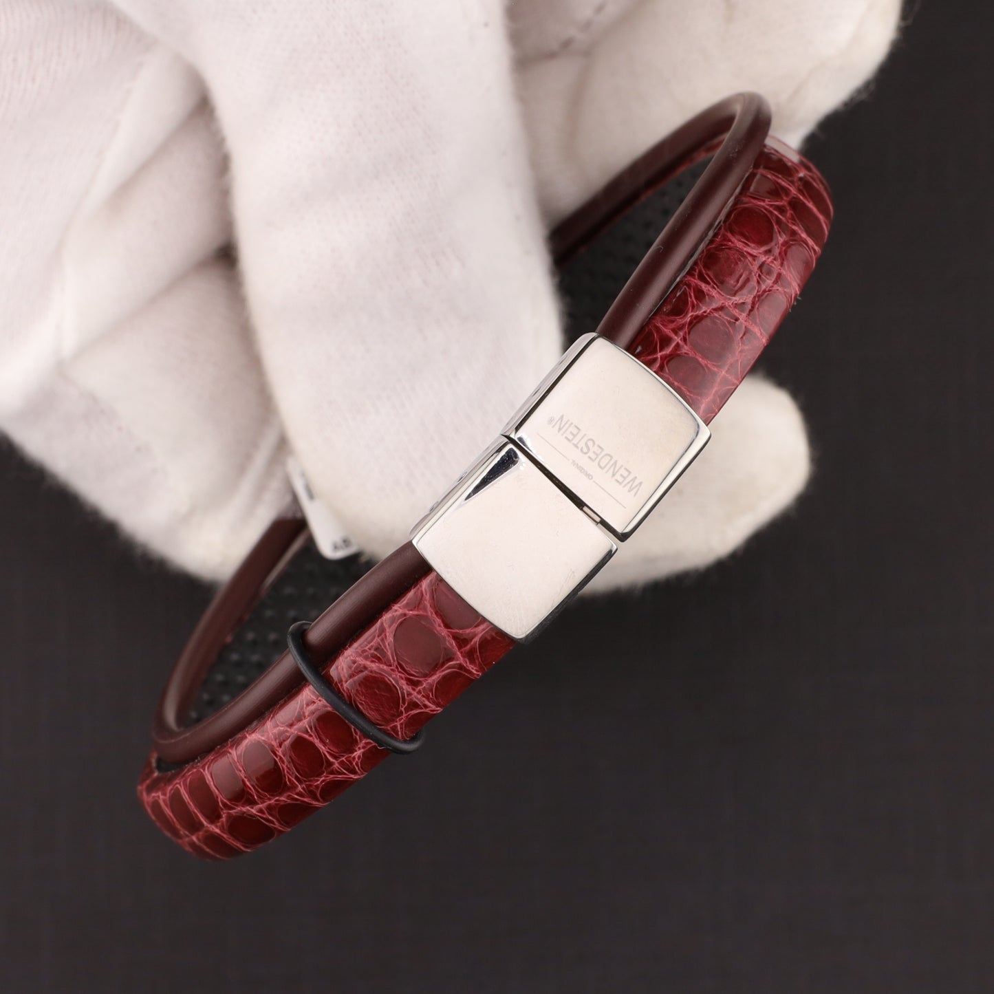 Armband Alligator bordeaux