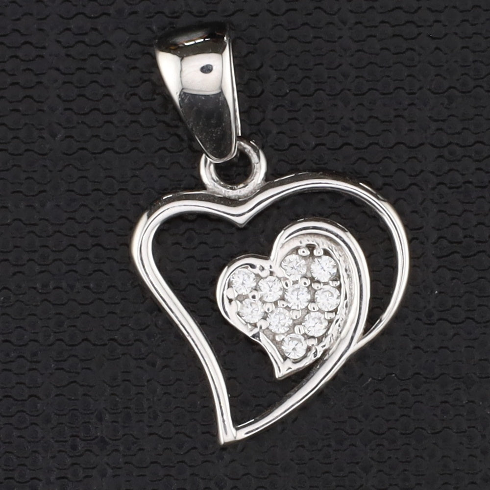 Anhänger Herz Zirkonia