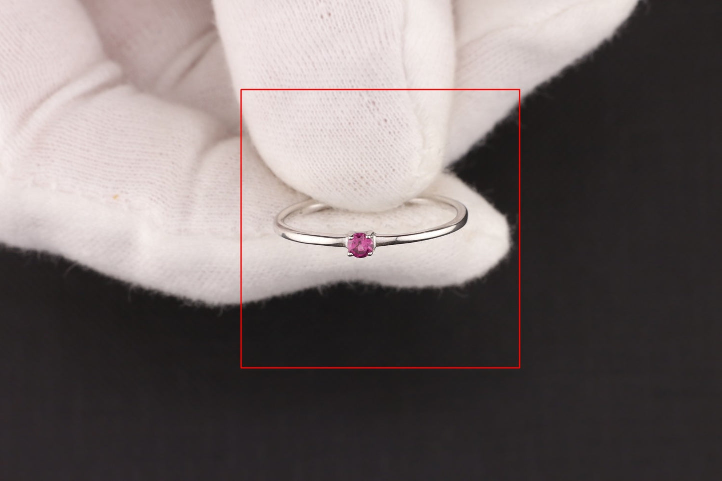 Ring mit Garnet - Größe / Maß 56
