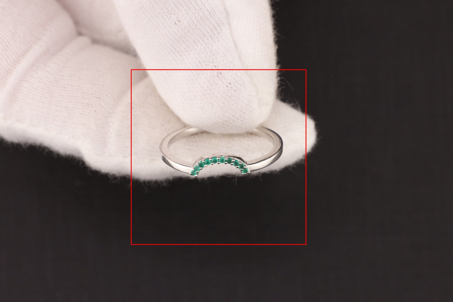 Ring mit Green - Größe / Maß 56