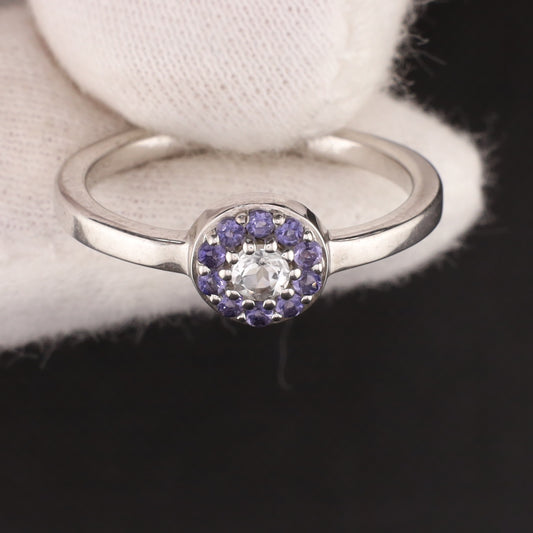 Ring mit Iolith - Größe / Maß 56