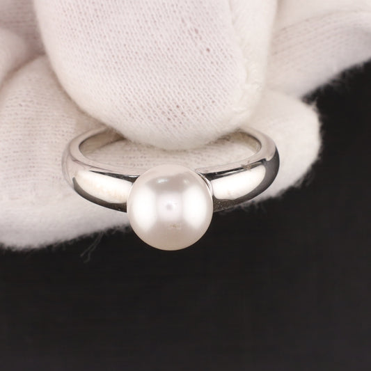 Ring Perle 8mm - Größe / Maß 54