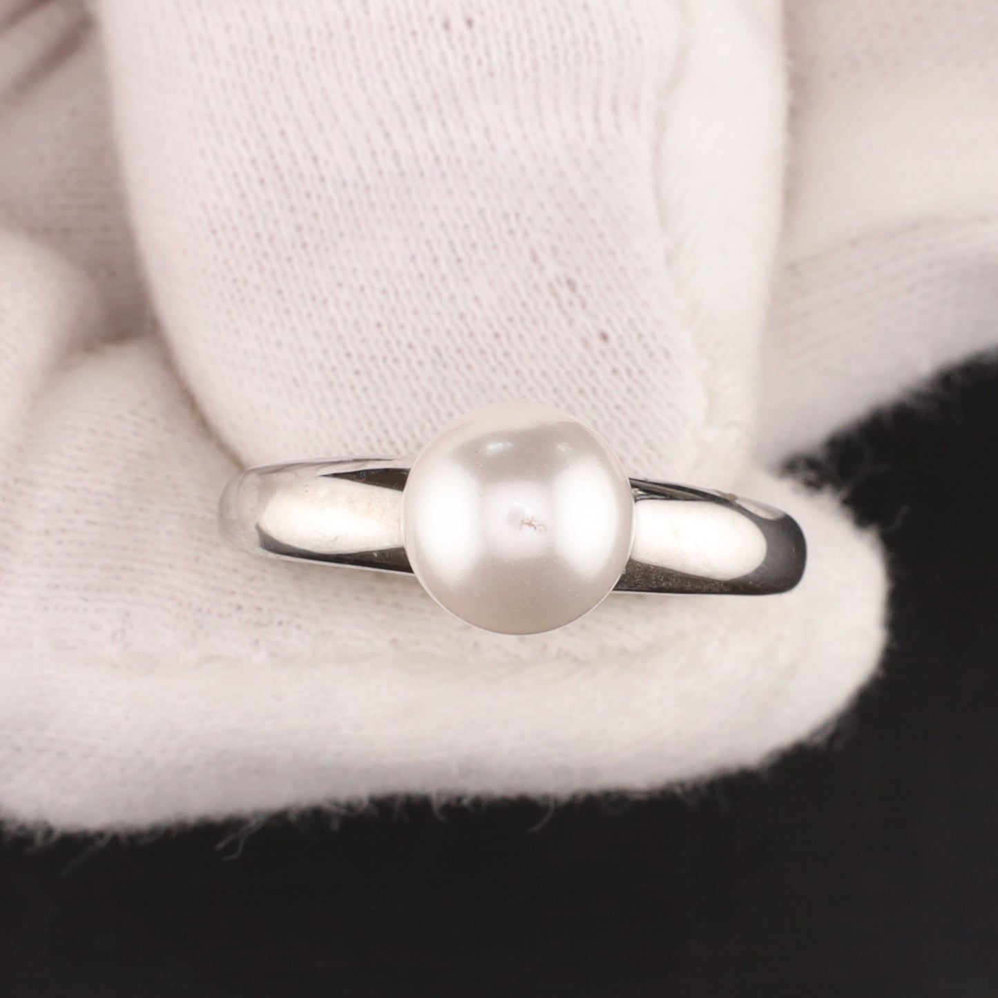 Ring Perle 8mm - Größe / Maß 54