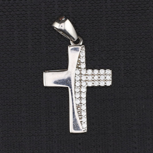 Anhänger Kreuz Zirkonia