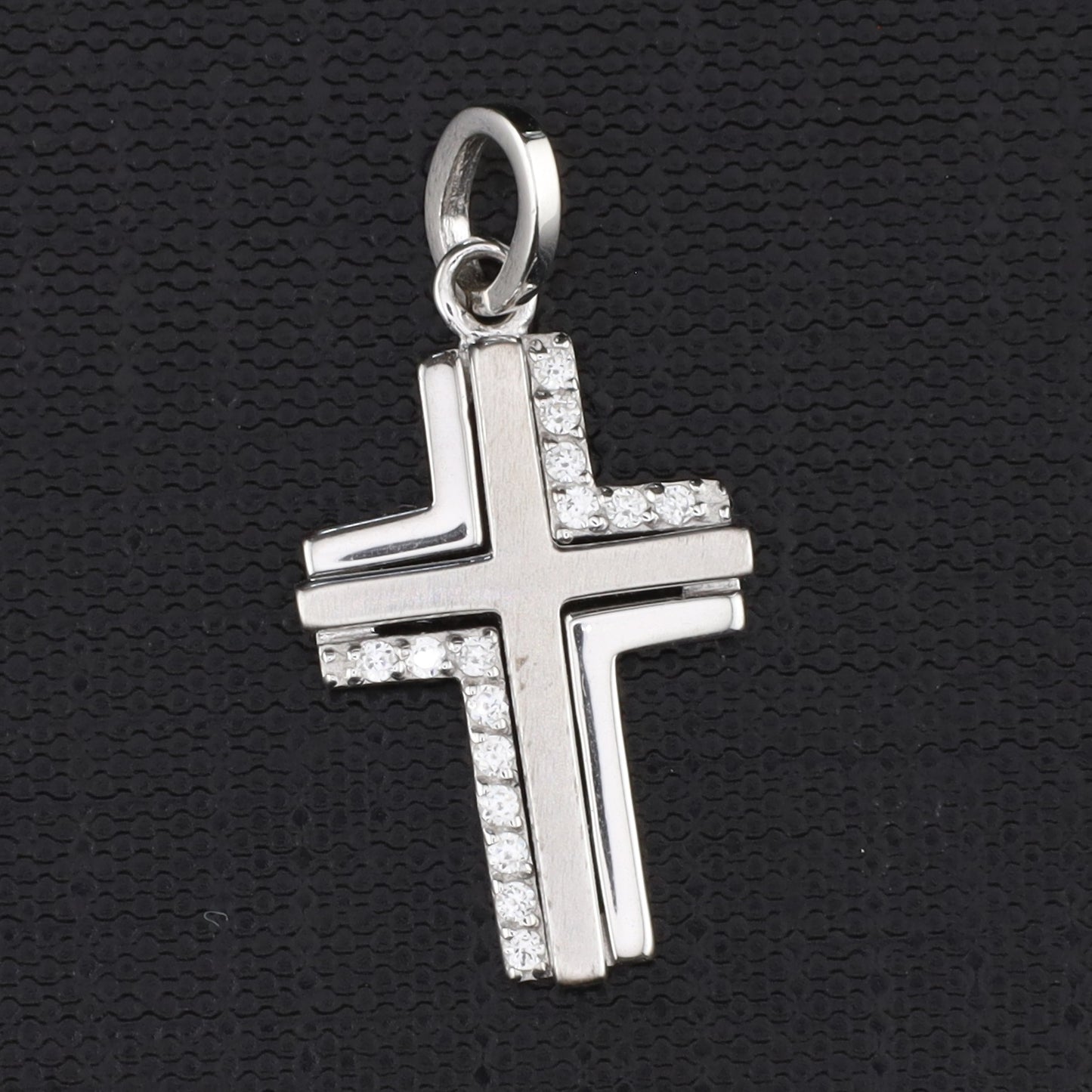 Anhänger Kreuz Zirkonia