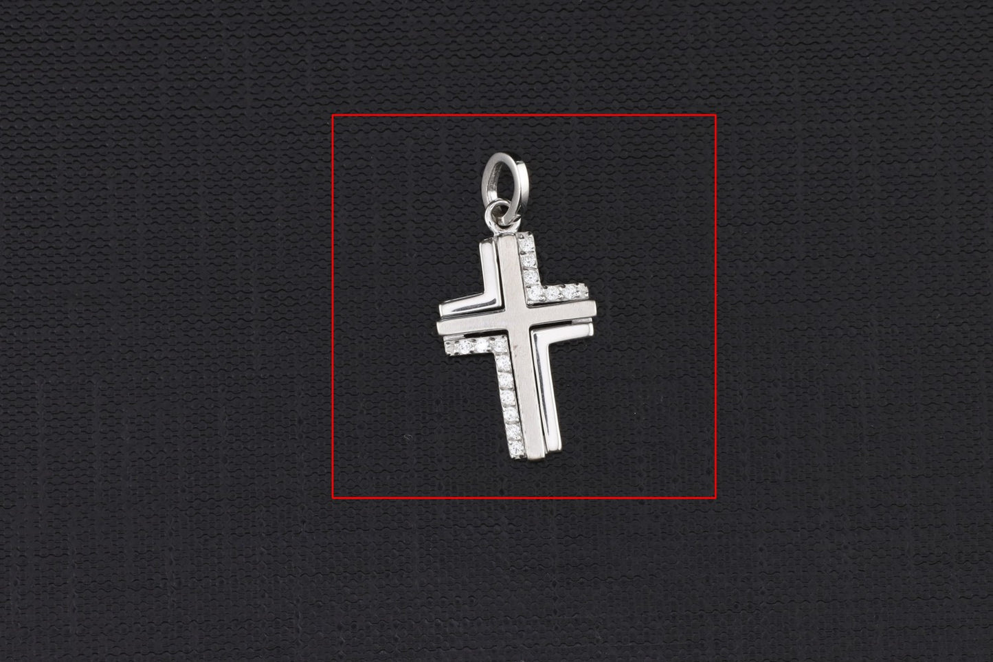 Anhänger Kreuz Zirkonia